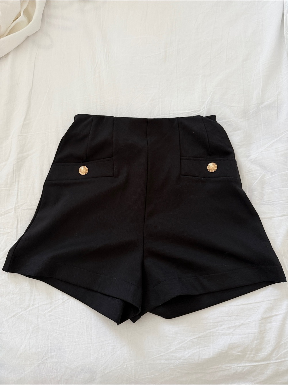 High-Waist Black Women's Shorts H&M